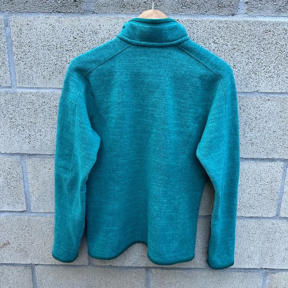 Vintage Patagonia Better Sweater 1/4 Zip Womens L Teal - Picture 3 of 6